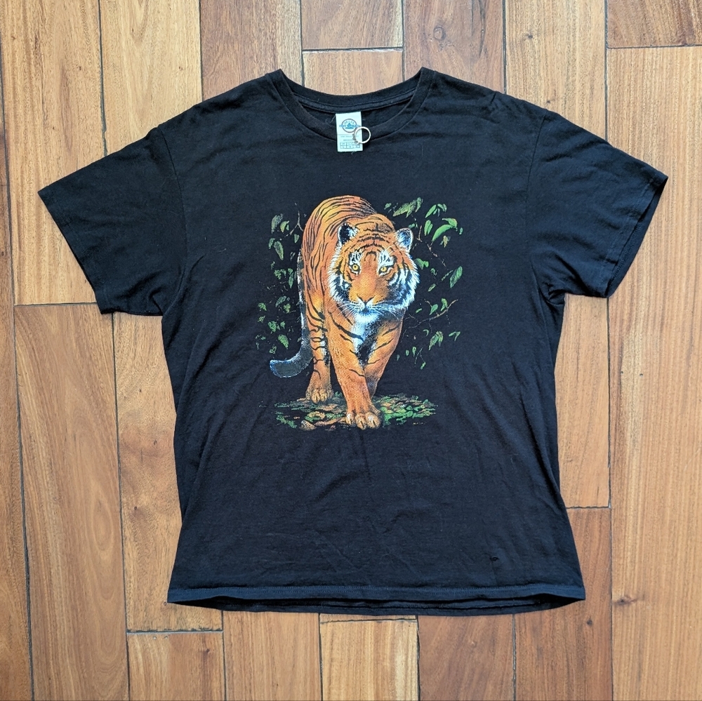 Tiger Graphic Vintage T-shirt (L)